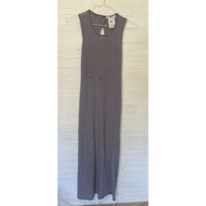 BCBG Generation Women’s Striped Maxi Dress Keyhole Accents In Back Blue White XS